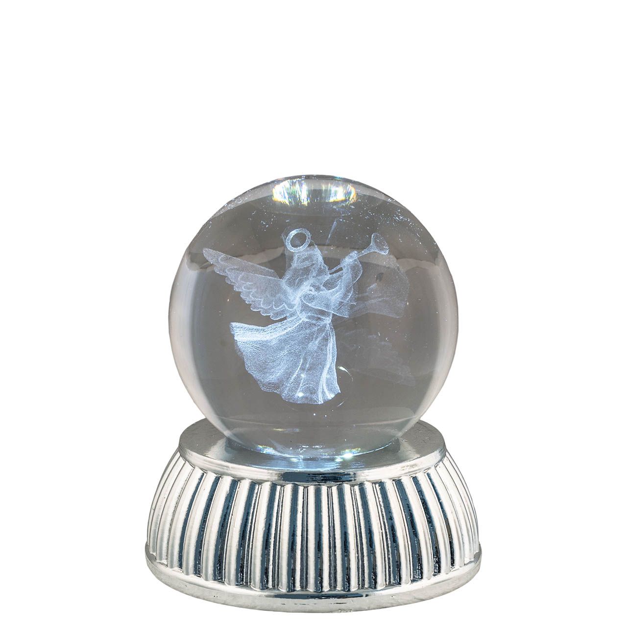 SFERA DIAM. 6 IN CRISTALLO SU BASE CON LED - ANGIOLETTO